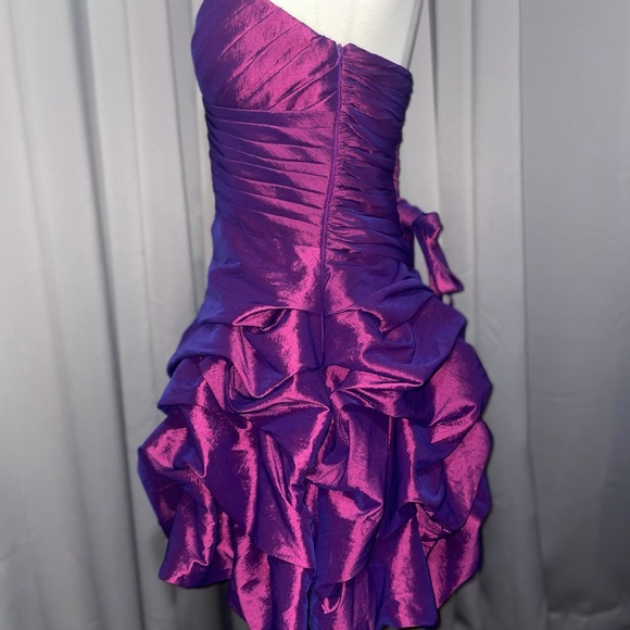 {Cinderella Divine} Corseted Magenta Formal Dress - Picture 3 of 11